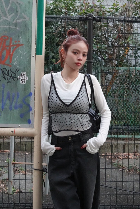 ドットチュールビスチェ